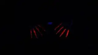 Oddly Satisfying Glowing Handprints for Sleep with Background ASMR sounds