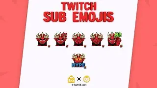 Premium Sub Emotes - Devil Emotes Premium - PSD - Premium Download