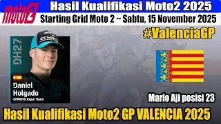 Hasil Kualifikasi Moto2 dan Starting Grid GP Valencia 2025