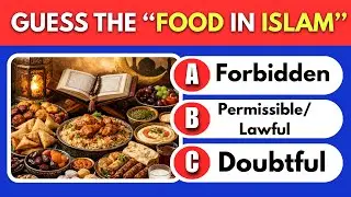 FOOD IN ISLAM QUIZ! 🍯 95% Can't Answer These Halal Food Questions! 😱