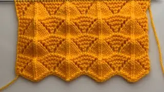 Knitting stitch pattern for ladies cardigan/sweater,border design