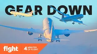 Qatar Airways 787-9 delayed gear retraction at Manchester &ndash; Four Minutes of Flight #8