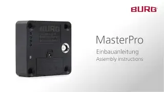 BURG MasterPro Electronic Furniture Lock [Einbauanleitung / Assembly instructions]
