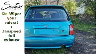 Ep..4 Janspeed exhaust & de wiper on the micra