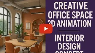Creative Office Space 3D Animation | Interior Design Concept #interiordesign #construction #trending