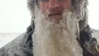 have you ever seen ice beard? 😱 #icebeard #freezingweather