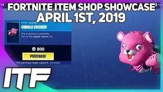 Fortnite Item Shop *NEW* CUDDLE CRUISER GLIDER! [April 1st, 2019] (Fortnite Battle Royale)
