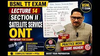 BSNL TT EXAM Lecture 14 Section II Satellite Service ONT OLT
