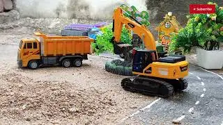 Remote control Excavator in Village l rc jcb l rc truck 