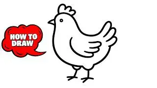 How to Draw a Chicken for Kids – Super Easy Drawing Tutorial