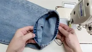 ✴️ 2 Mẹo tuyệt vời để rút ngắn gấu quần jeans mà không để lại dấu vết sửa chữa |Lena Sewing
