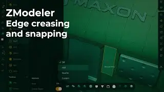 ZBrush for iPad - ZModeler Creasing and Snapping