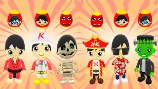 TAG WITH RYAN ALL CHARACTERS UNLOCK VS EGG SURPRISE PIRATE ADVENTURE FUNNY FAILS MIX GGAMEPLAY