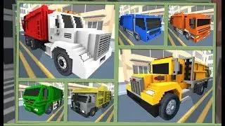 Fun Blocky Garbage Truck SIM PRO - Gameplay | Creative for Kids