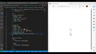 HTML CSS JavaScript Project 2:Animated Loading Spinner