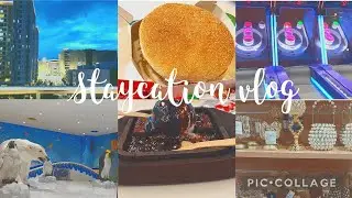 Staycation vlog⚡food/travel/games☀️🌟shopping 💟