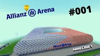 Minecraft Allianz Arena bauen #001 /  Das Spielfeld