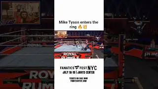 Mike Tyson enters the ring 🔥💥 @fanatics #wwe #miketyson #fighting #shorts #shortsfeed