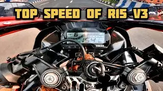 R15 v3 top speed test 2019 model with raw sound 