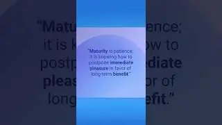 Maturity is patience #personalgrowth #podcastjourney #podcast#facts #inspirationalquotes #motivation