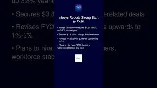 Infosys Reports Strong Q1 Results, Raises Full-Year Growth Guidance #Infosys #Earnings