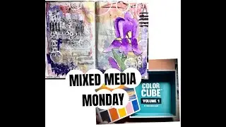 Mixed Media in an altered book!