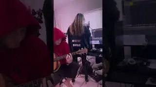 Mortez doing some rehearsing! Down with the devil streaming everywhere!! #devildrop #music #mortez