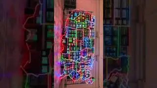 #SmithsonianAmericanArtMuseum 🖼️ #art #artmuseum #neon #neonlights  #nightatthemuseum #metro #lapse