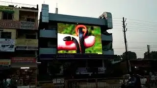 Advertising Led Screen in Pixel P10 By Bharat Group Installed at Nanded, Mh, India