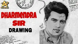 Dharmendra Sir Drawing | Arijit Sen Arts #viral #art #bollywood #actor #dharmendra #drawing
