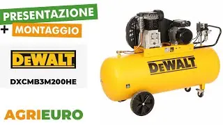 DeWalt DXCMB3M200HE - Compressore aria elettrico monofase a cinghia - Motore 3 HP &ndash; 200 lt