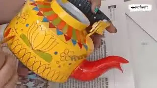 Learn Madhubani Painting on Kettle with Penkraft!