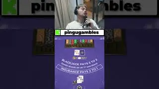 INSANE 375$ WIN ON BLACKJACK #slots #blackjack #gambling #pingugambles