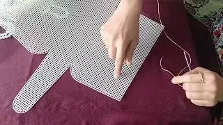 KANVAS ÇANTA kalıbı üstüne BONCUK örgüsü BAŞLANGIÇ #handmade #nasılyapılır #viral #video #reels 