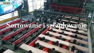 ZBM Madrew Sortownia deski, sztaplowanie