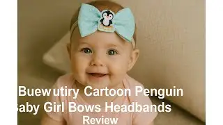 🐧 Buewutiry Cartoon Penguin Baby Girl Bows Headbands Review 🐧