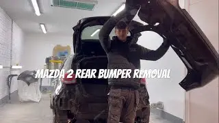 How to remove mazda 2 rear bumper / Mazda 2 rear bumper removal. 
