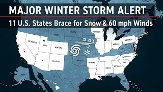 Major Winter Storm Alert:11 U.S.States Brace for Snow & 60 mph Winds#WinterStorm#USWeather#SnowAlert