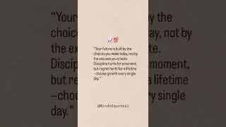 Choose Growth, Not Excuses 📈🔥 #mindofquotes1