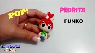 DIY:FUNKO POP! 🍄(PEBBLES- FLINTSTONES ) TUTORIAL- COLD PORCELAIN #luprestes