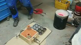 Casting wheels for my metric belt grinder.