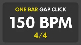 150 BPM - Gap Click - 1 Bar (4/4)