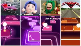 😂 McQueen vs Oddbods Tiles Hop Battle | Coffin Dance Meme Song 🎵