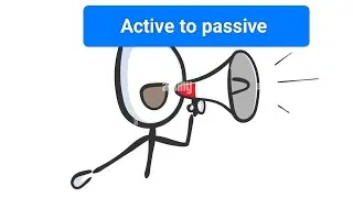 Change from simple present tense sentence,Active voice to Passive Voice 
