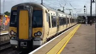 Great Northern 387116 - 387103 Seen Departing Out Of Ely For London