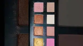 huda beauty rose gold remastered edition # eyeshadow palette 🎨 10 shades # shimmer Matte and glitter