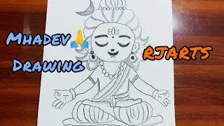 Mhadev drawing/bhgwan drawing/outline chitara bhgwan drawing easy drawing