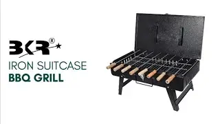 BKR&reg; Iron Suitcase Charcoal Barbeque (BBQ) | Halte India
