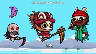 All Animals Evolution With Lunar Snake Reaper Xmas Pumpkin And Halloween Ghostly (EvoWorld.io)