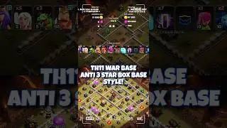 Th11 war base Anti 3 star box base style | Clash of Clans